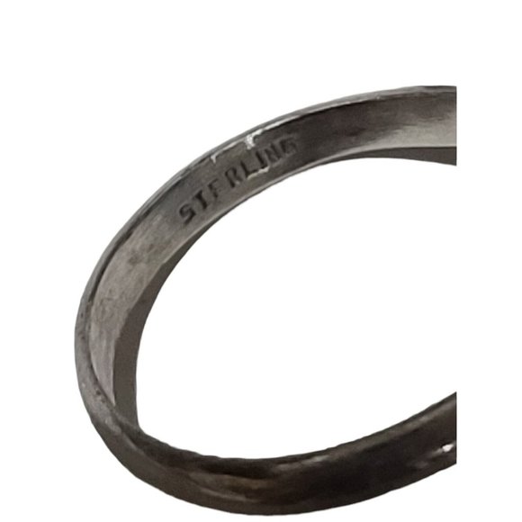 Judith Jack Sterling Silver Marcasite Heart Ring Size 7.5 - Picture 10 of 12